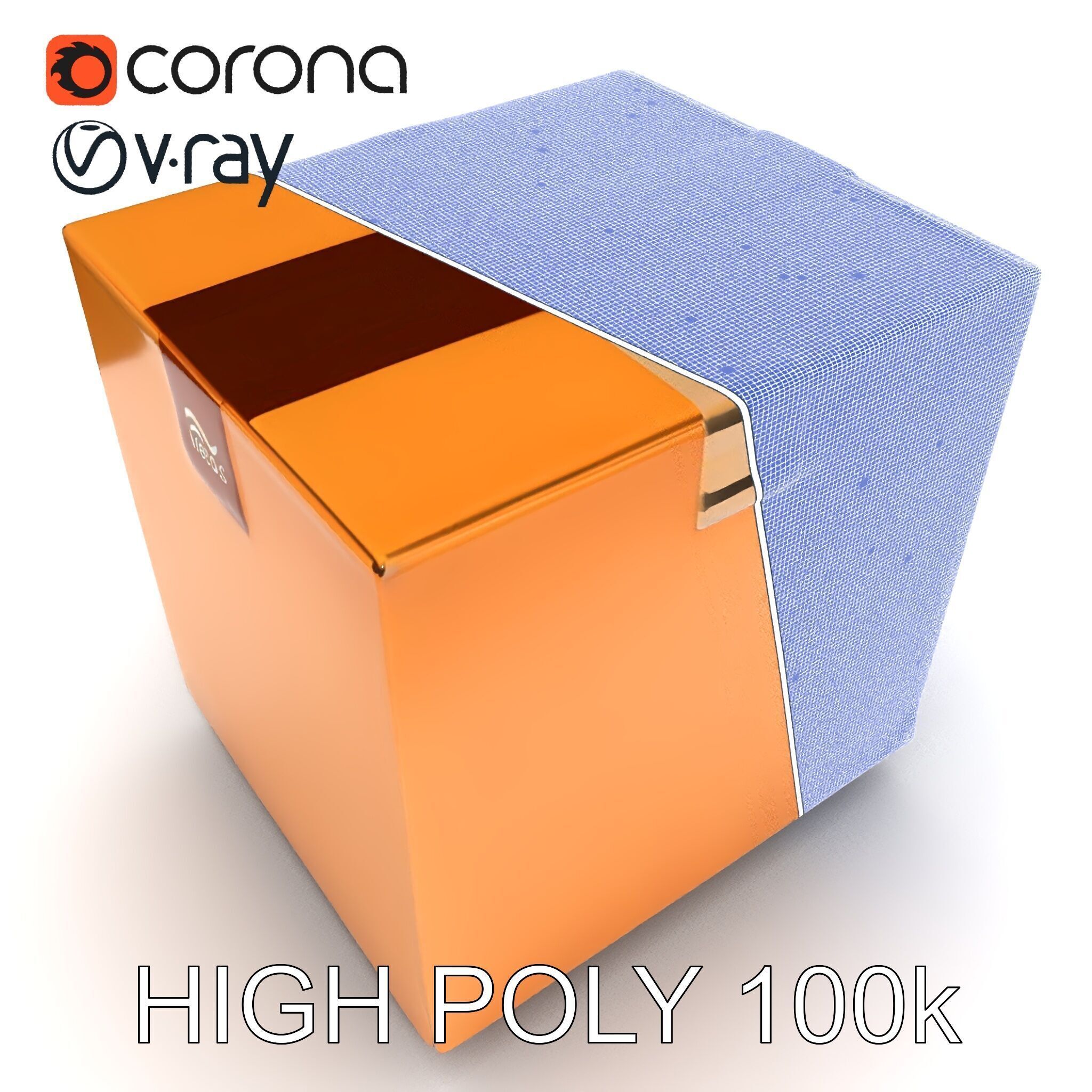 Realistic Cardboard Box Model Pack Low-poly 3D model_14