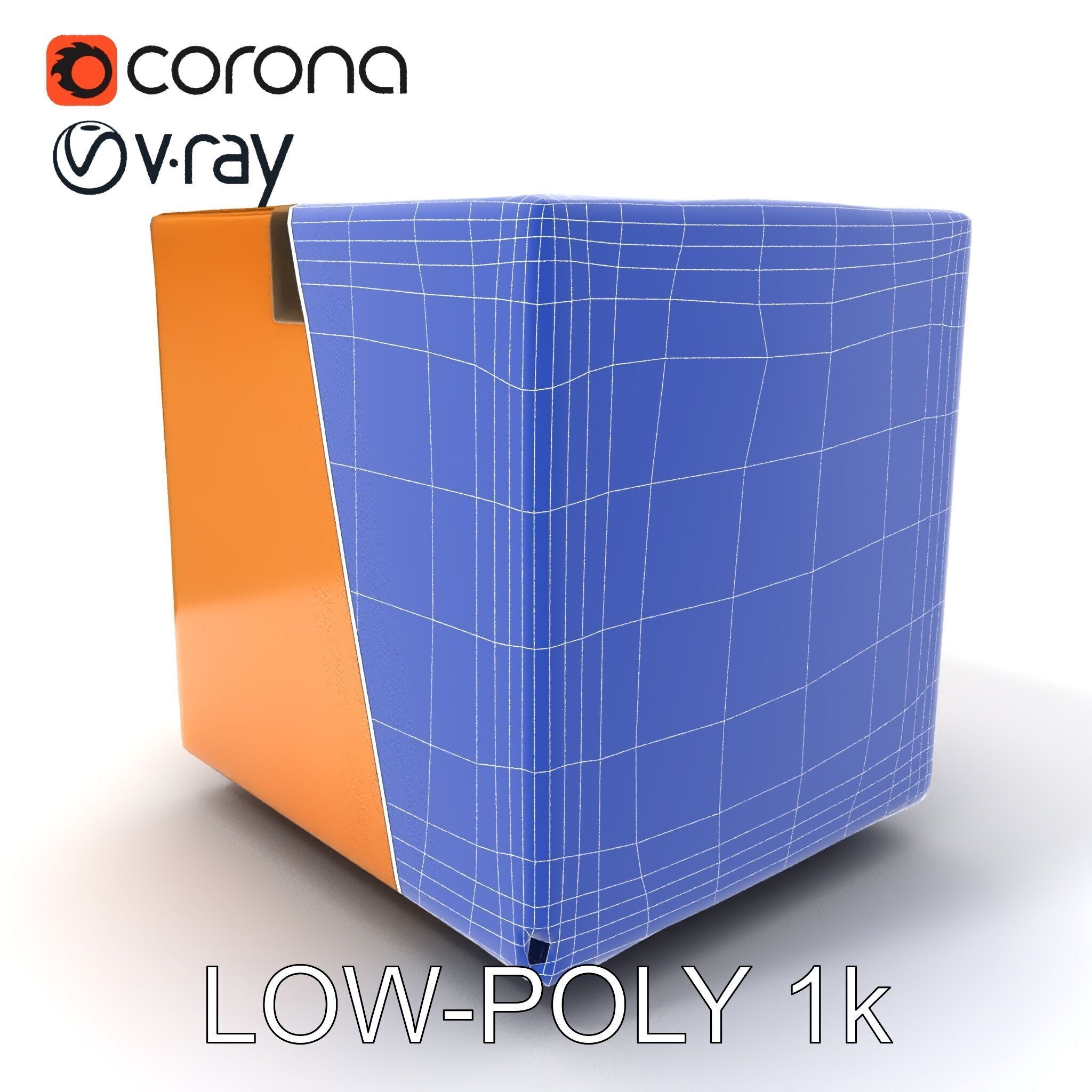 Realistic Cardboard Box Model Pack Low-poly 3D model_21