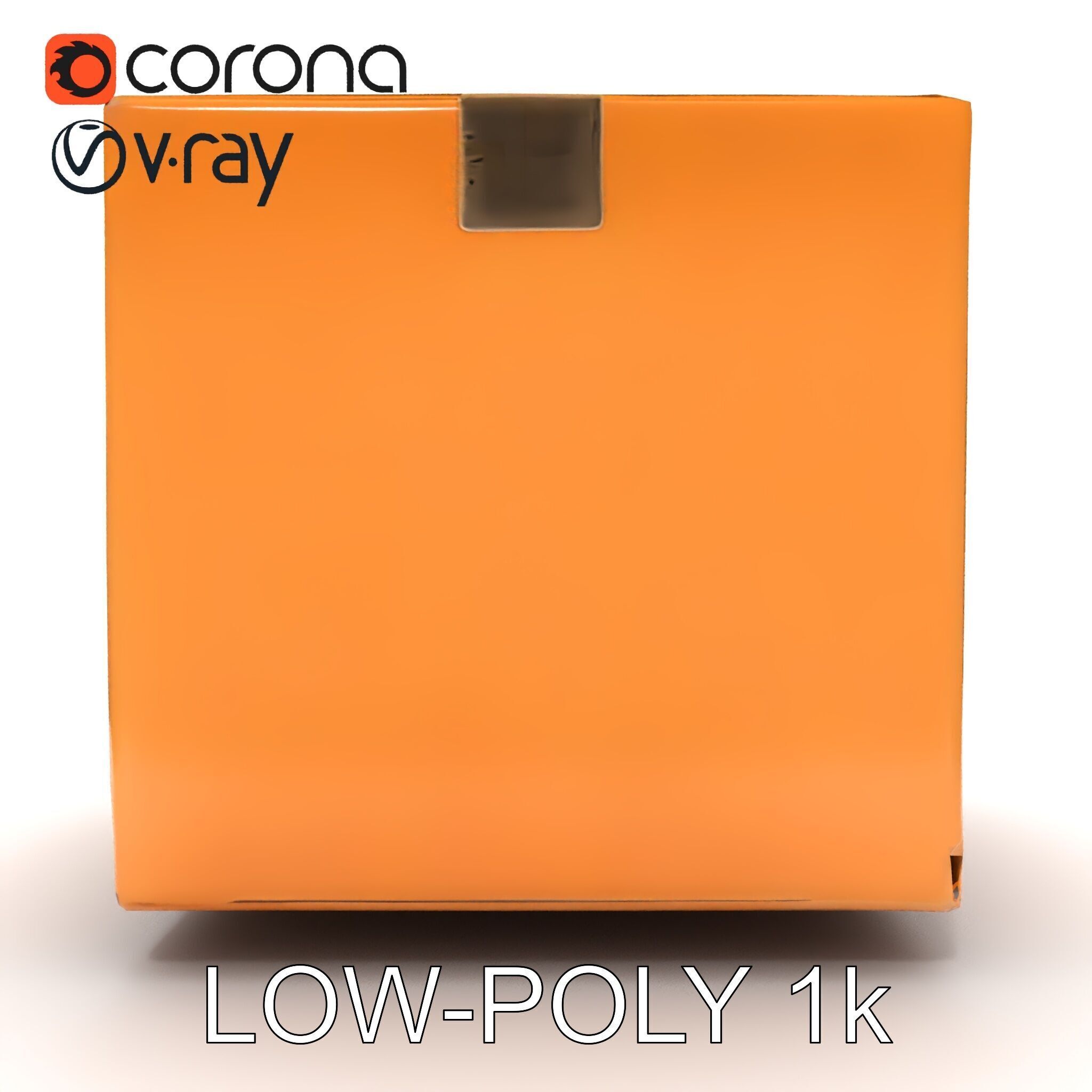 Realistic Cardboard Box Model Pack Low-poly 3D model_29