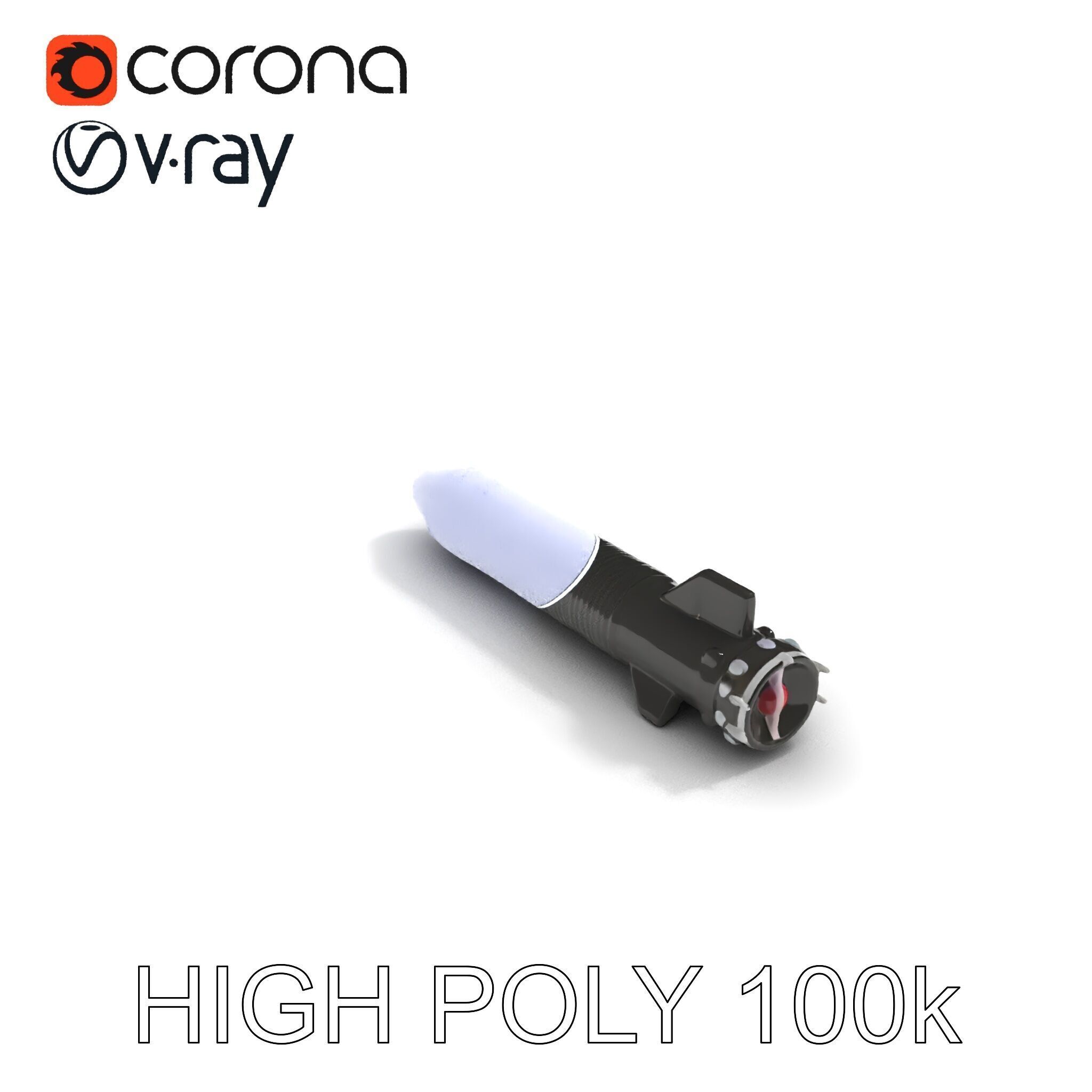 Torpedo Model Pack with HighDetail Features Low-poly 3D model_16