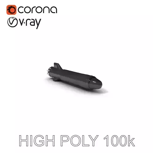Torpedo Model Pack with HighDetail Features Low-poly 3D model