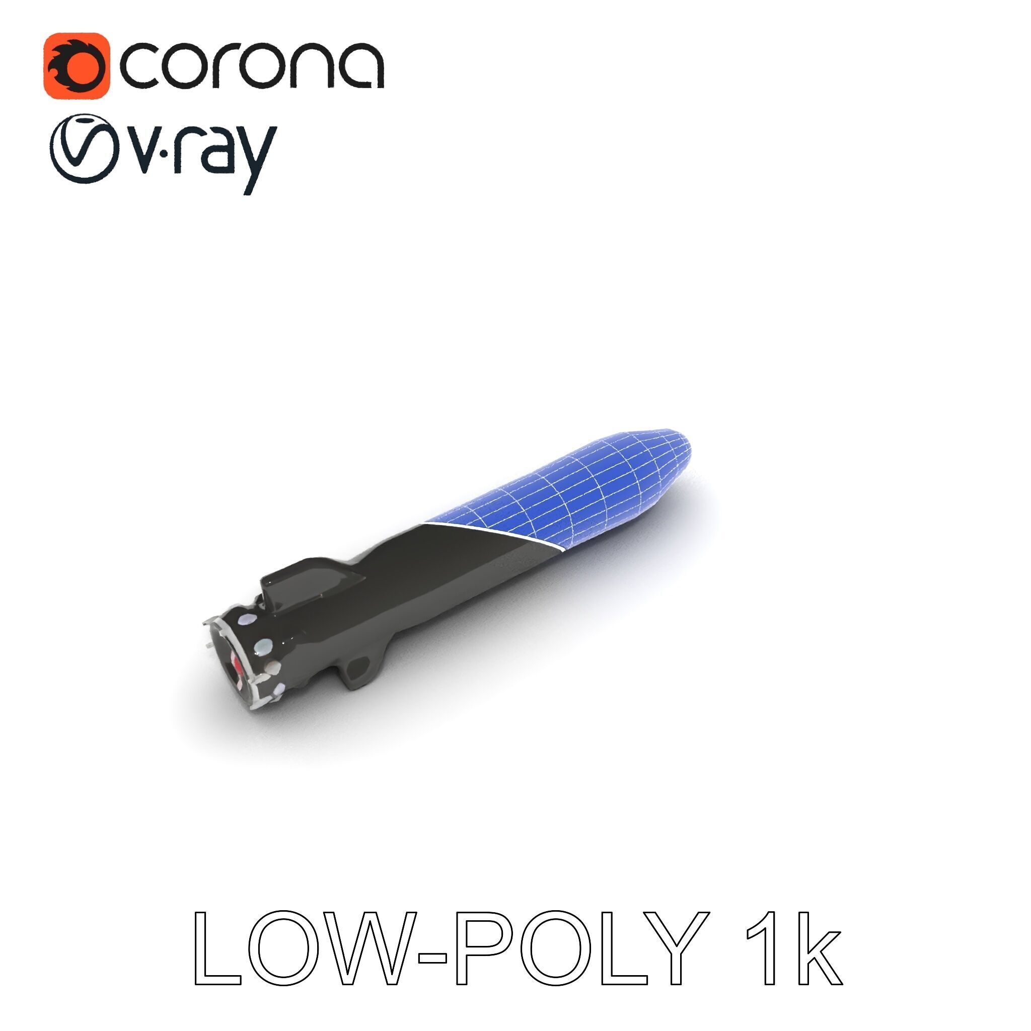 Torpedo Model Pack with HighDetail Features Low-poly 3D model_26