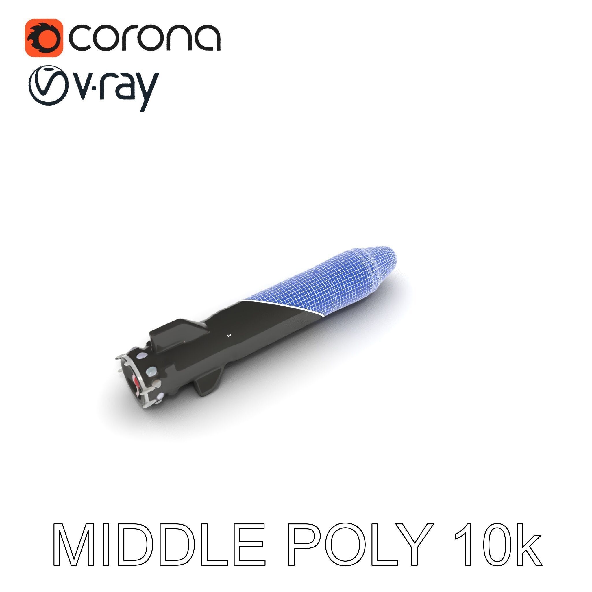 Torpedo Model Pack with HighDetail Features Low-poly 3D model_19