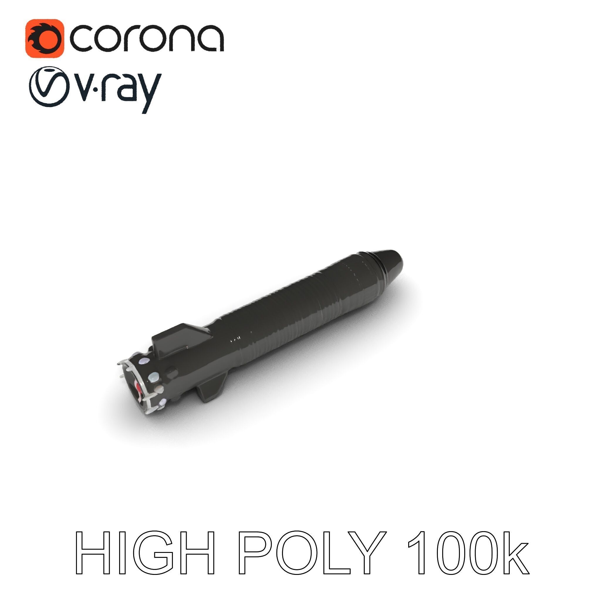 Torpedo Model Pack with HighDetail Features Low-poly 3D model_21