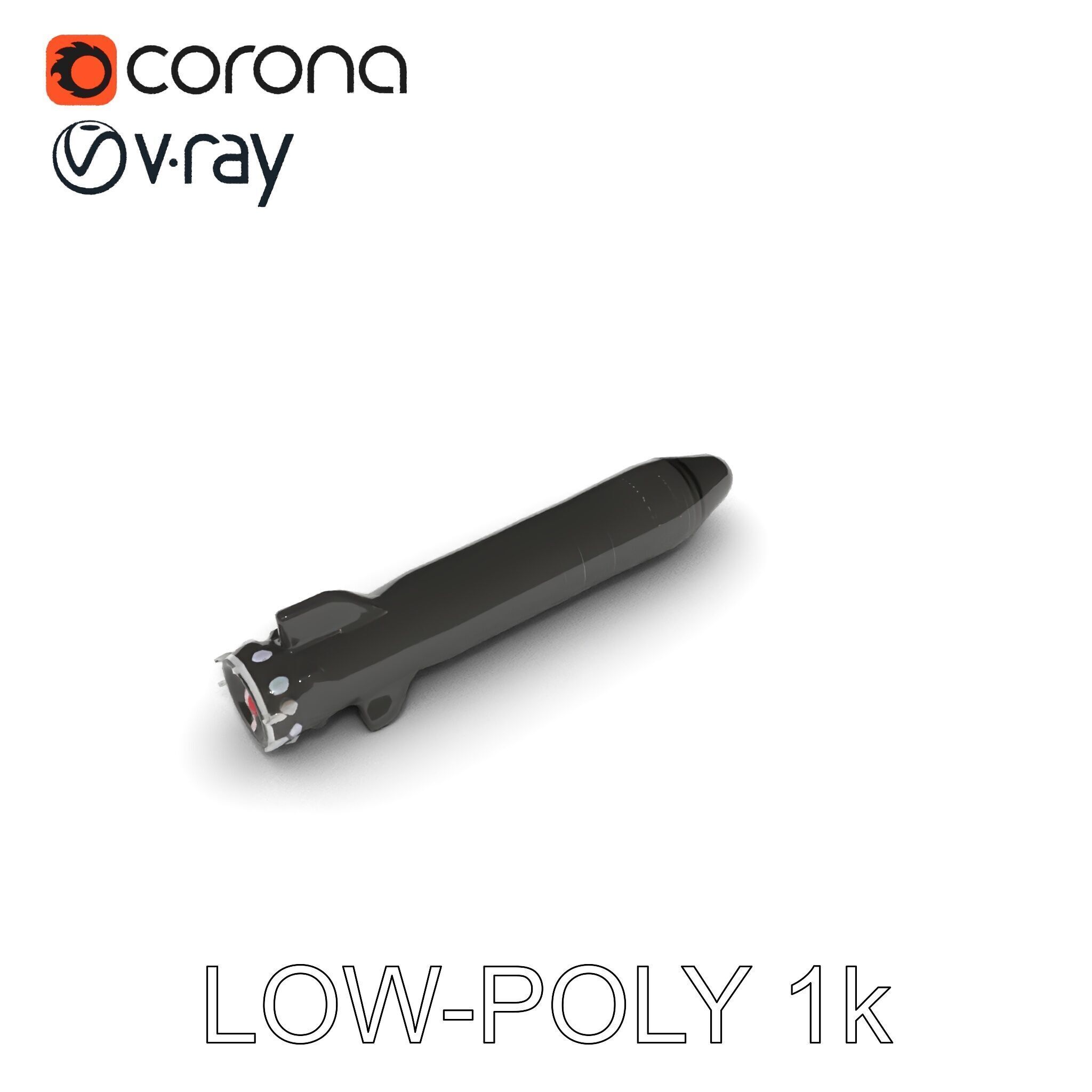 Torpedo Model Pack with HighDetail Features Low-poly 3D model_20