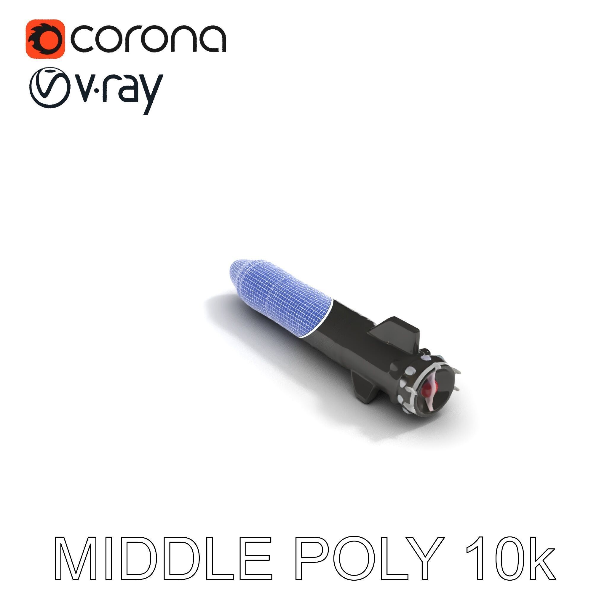 Torpedo Model Pack with HighDetail Features Low-poly 3D model_17