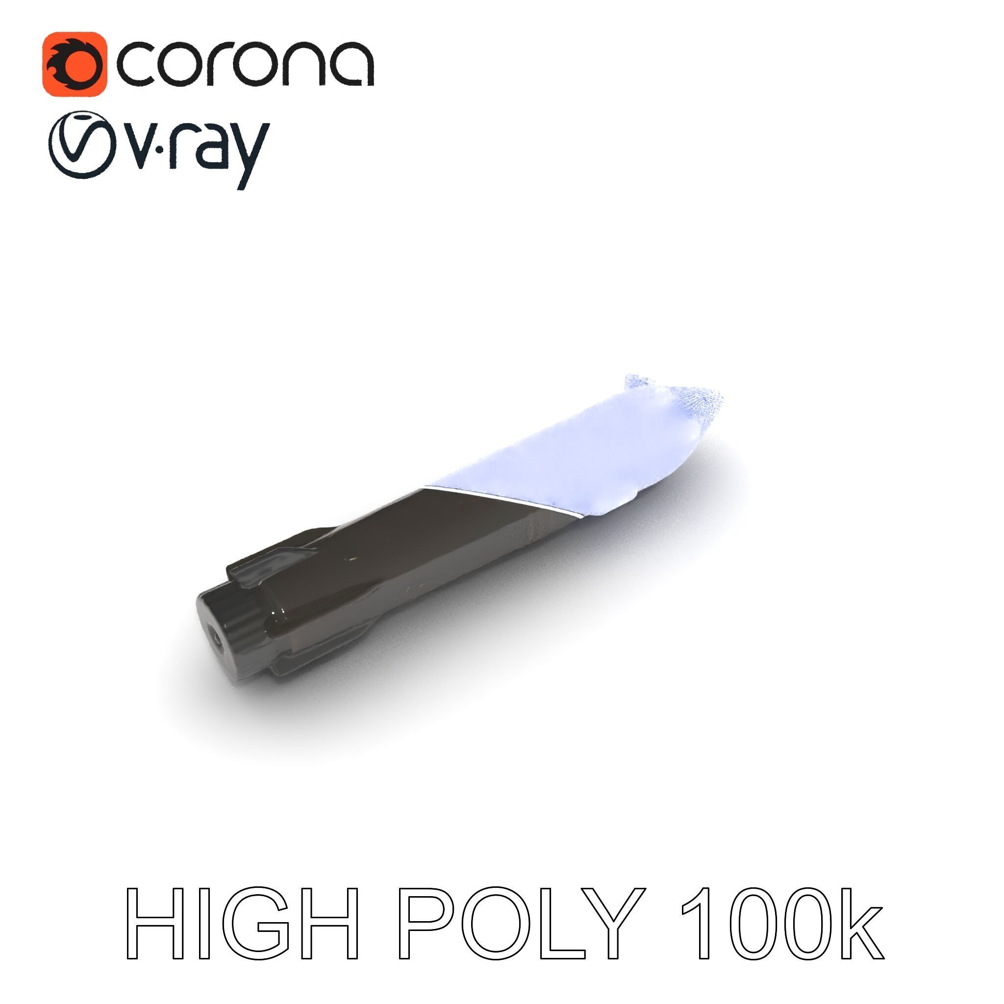 Missile Model Pack with LODs for Game and Simulation Low-poly 3D model_10