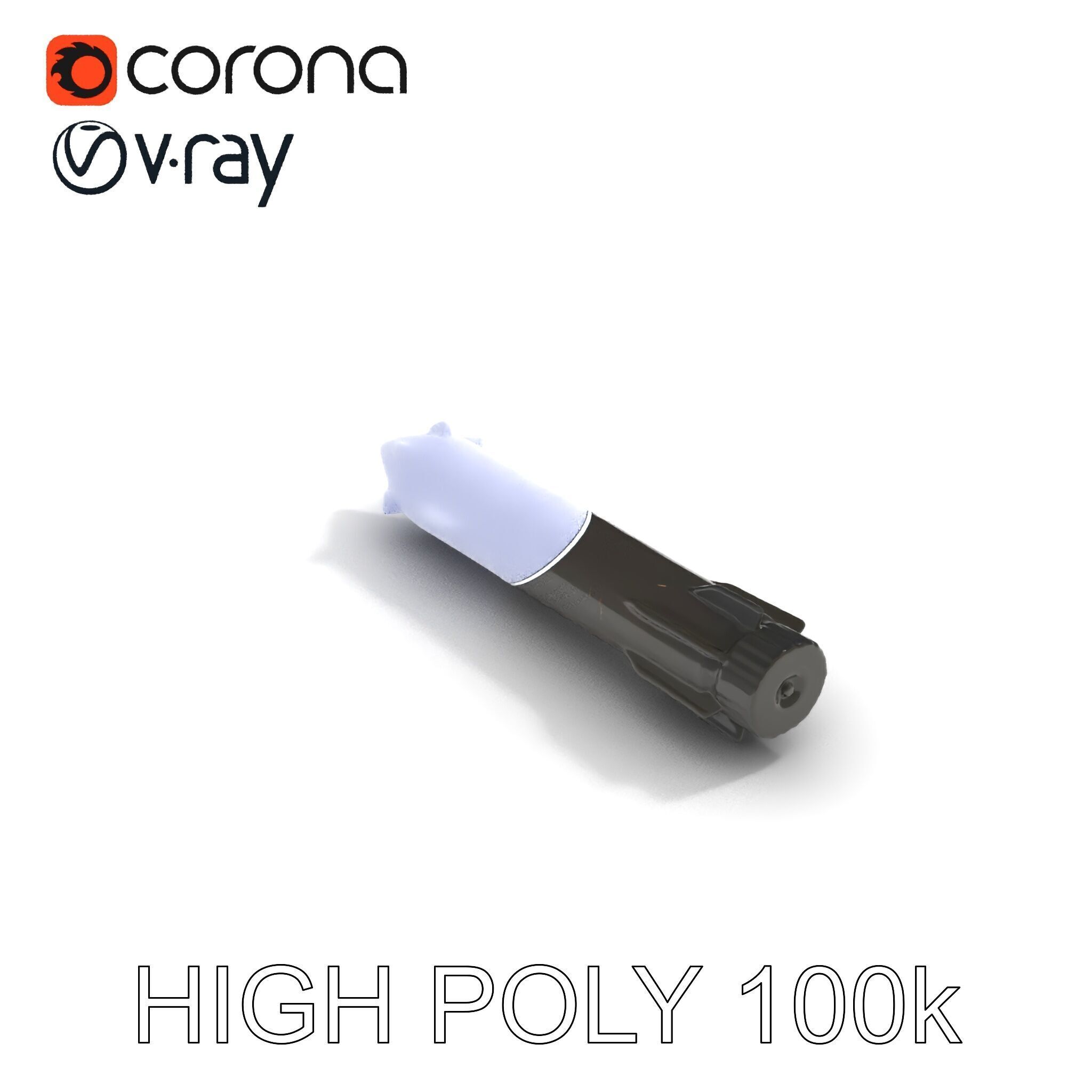 Missile Model Pack with LODs for Game and Simulation Low-poly 3D model_13