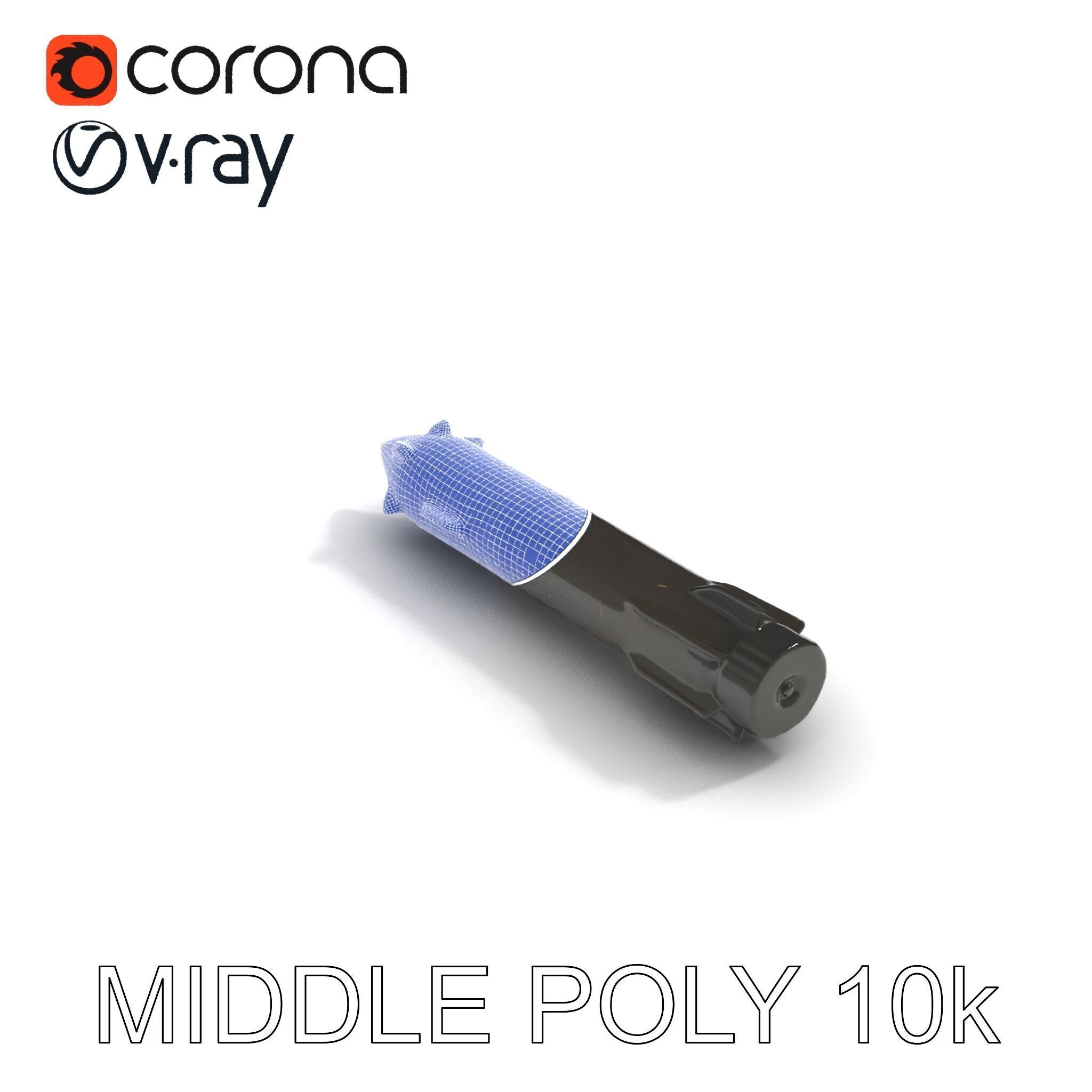 Missile Model Pack with LODs for Game and Simulation Low-poly 3D model_19