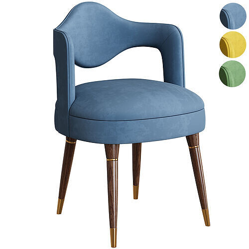 Chaplin Chair By Mezzocollection Low-poly 3D model