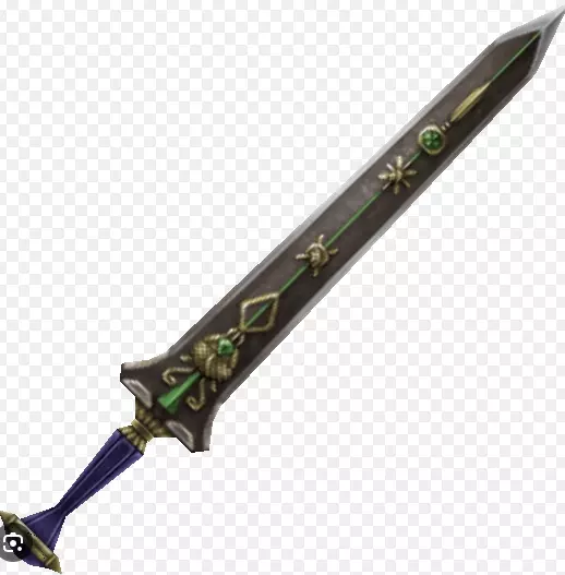 Chevalier sword for game or animation  Low-poly 3D model_0