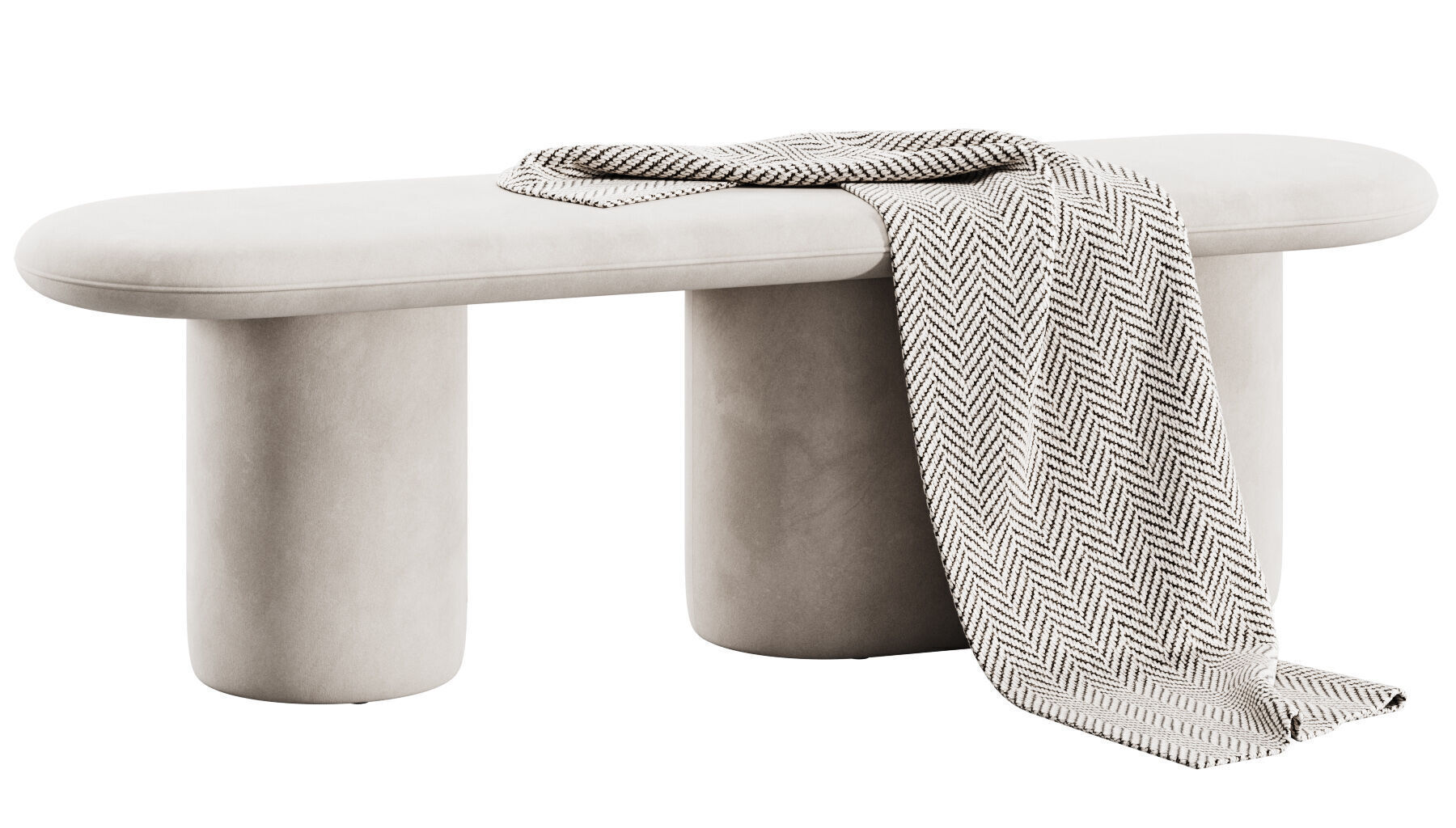 Rull Bench By noo ma 3D model_8