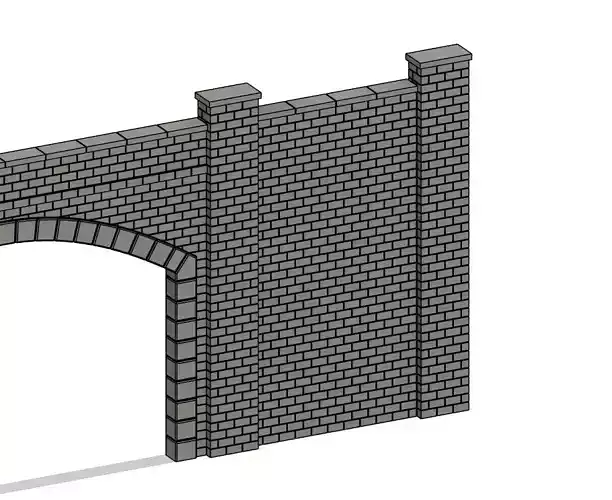 Model Railway Tunnel Portal Extension Buttress Joiner Add-on 3D print model