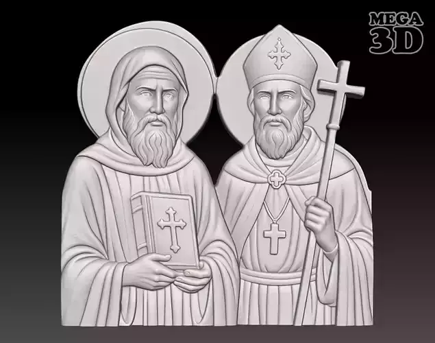 Saints Cyril and Methodius - 250508 3D print model