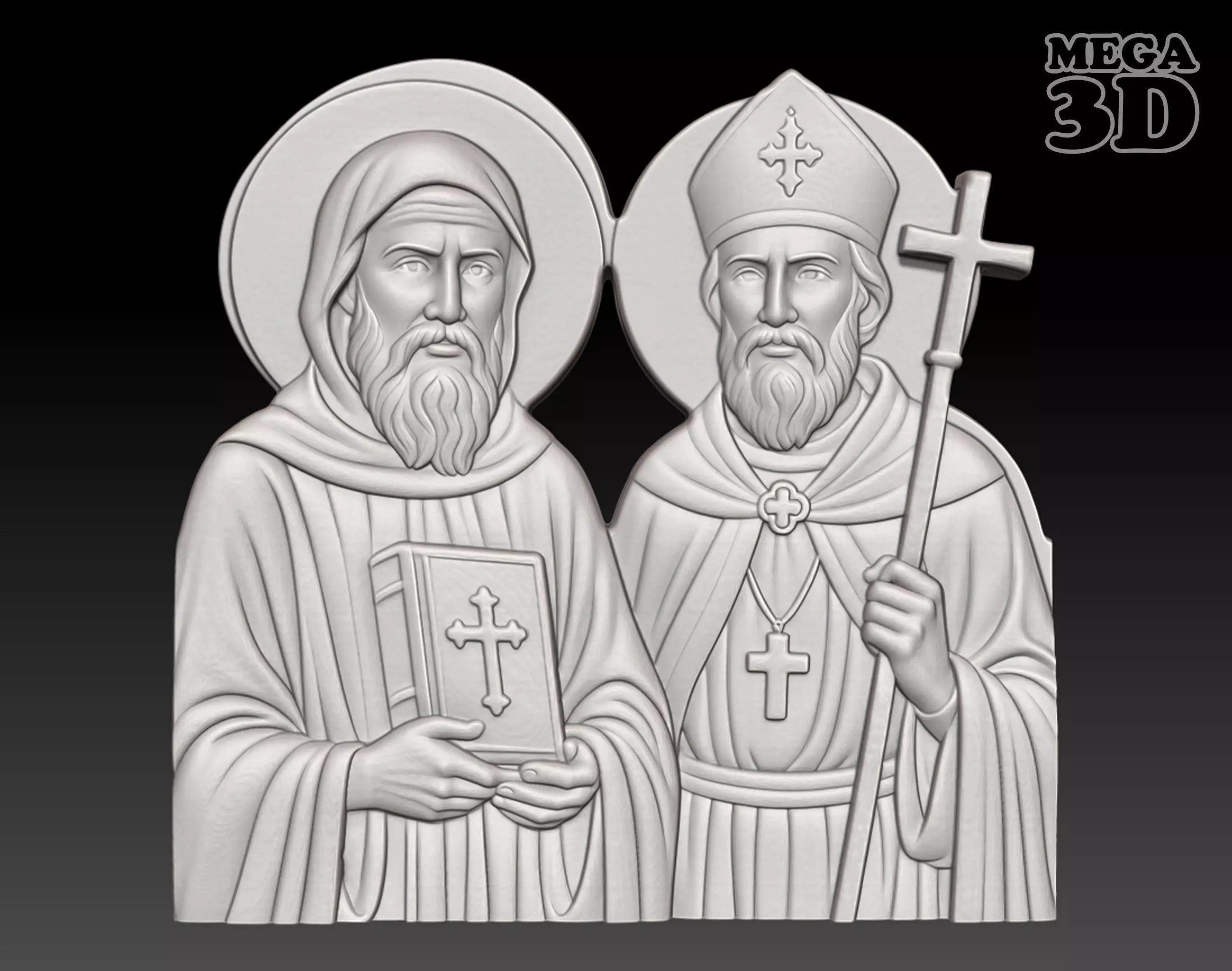 Saints Cyril and Methodius - 250508 3D print model_0