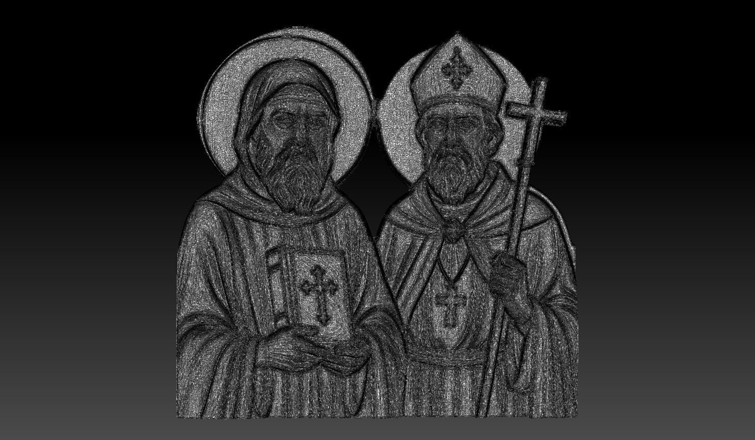 Saints Cyril and Methodius - 250508 3D print model_6