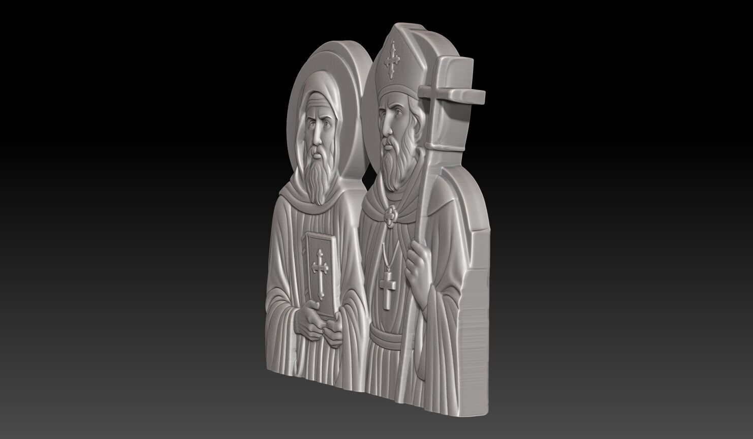 Saints Cyril and Methodius - 250508 3D print model_1