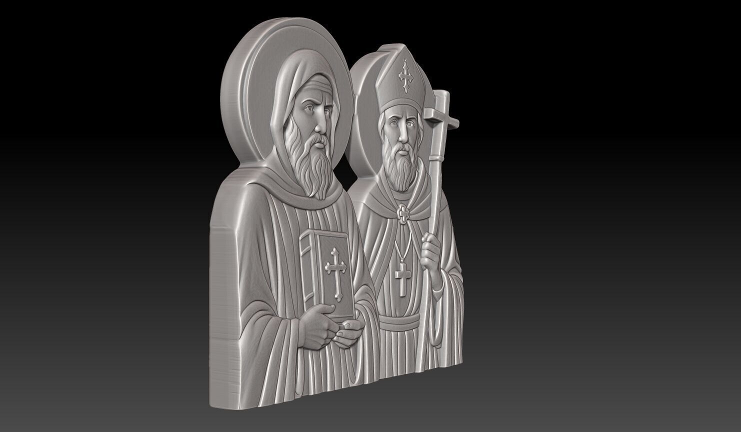 Saints Cyril and Methodius - 250508 3D print model_2