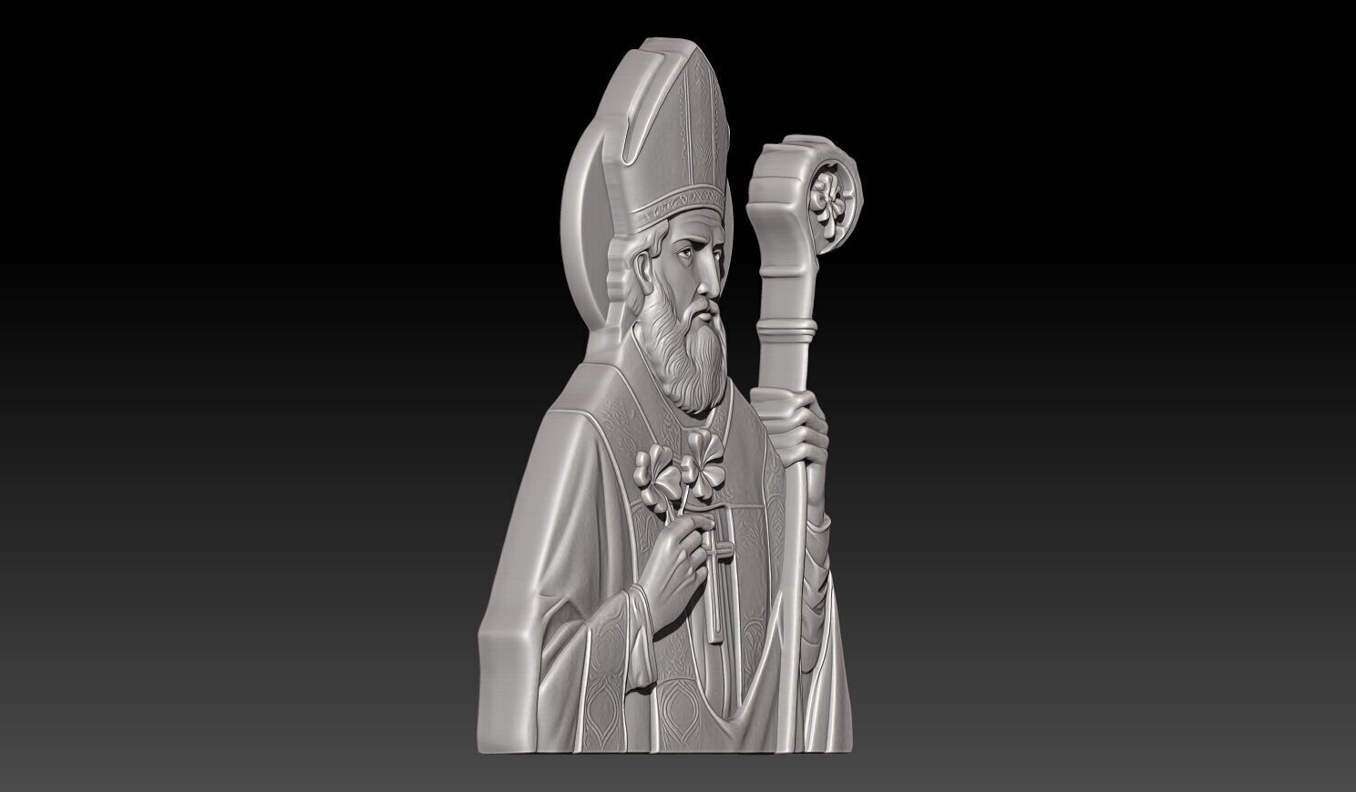Saint Patrick - 250508 3D print model_2