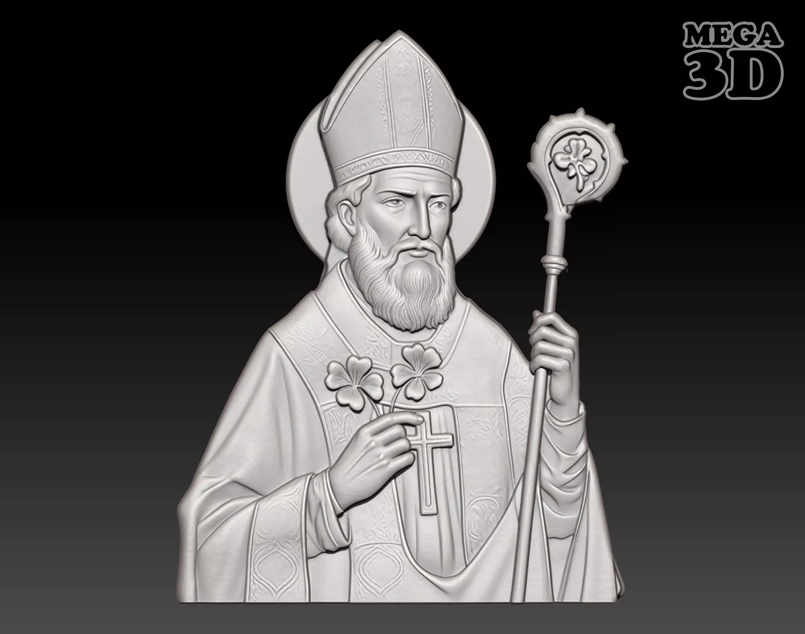 Saint Patrick - 250508 3D print model_0