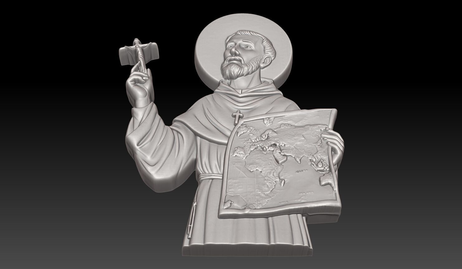 Saint Francis Xavier - 250508 3D print model_4