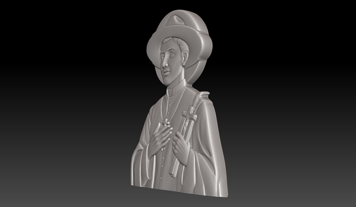 Saint Damien of Molokai - 250508 3D print model_1