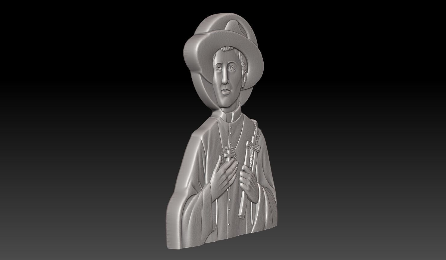 Saint Damien of Molokai - 250508 3D print model_2
