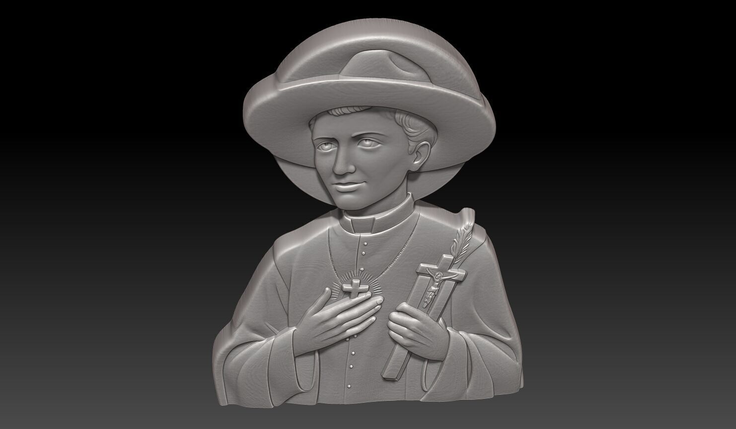 Saint Damien of Molokai - 250508 3D print model_3