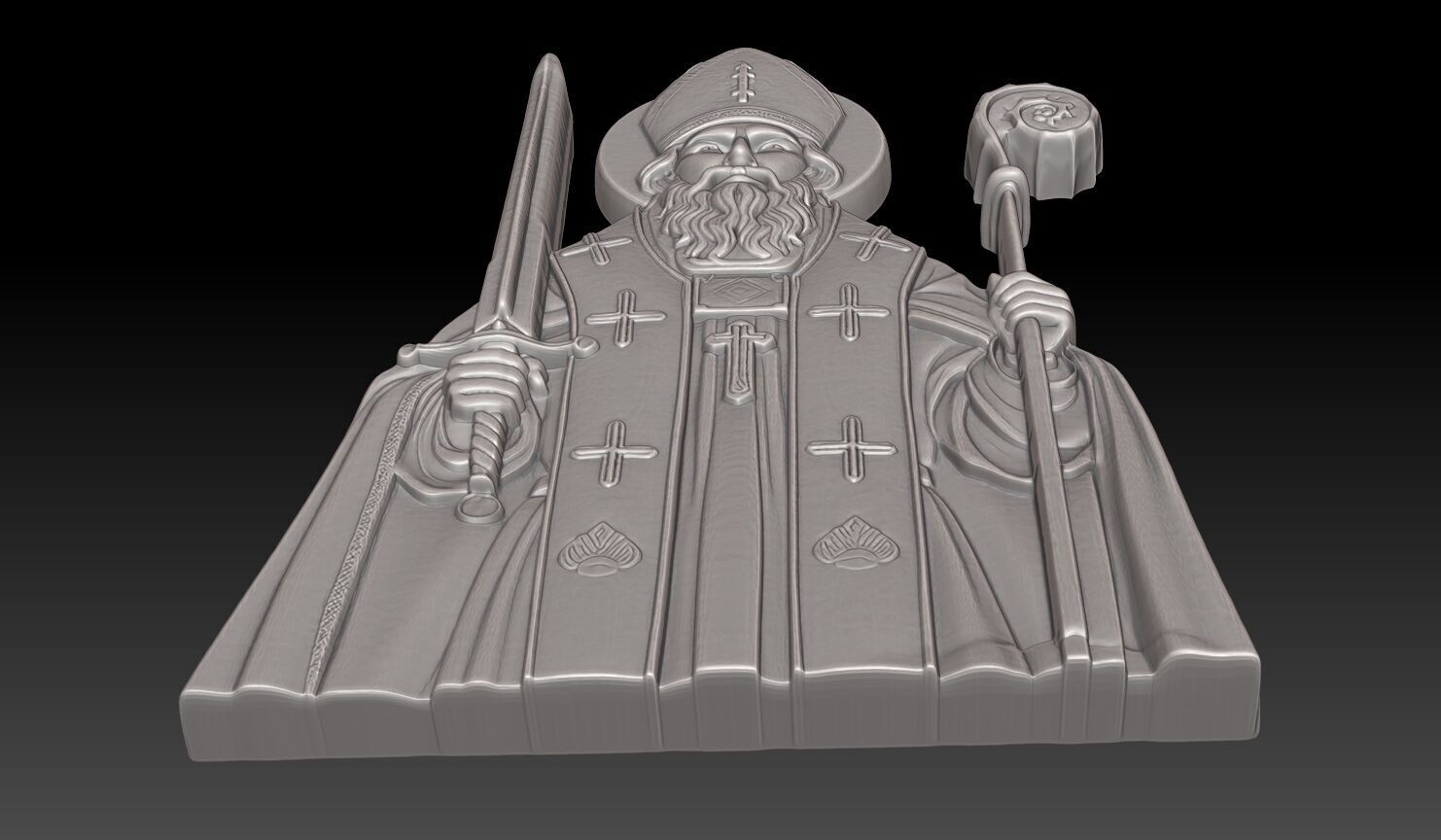 Saint Boniface of Mainz - 250508 3D print model_4