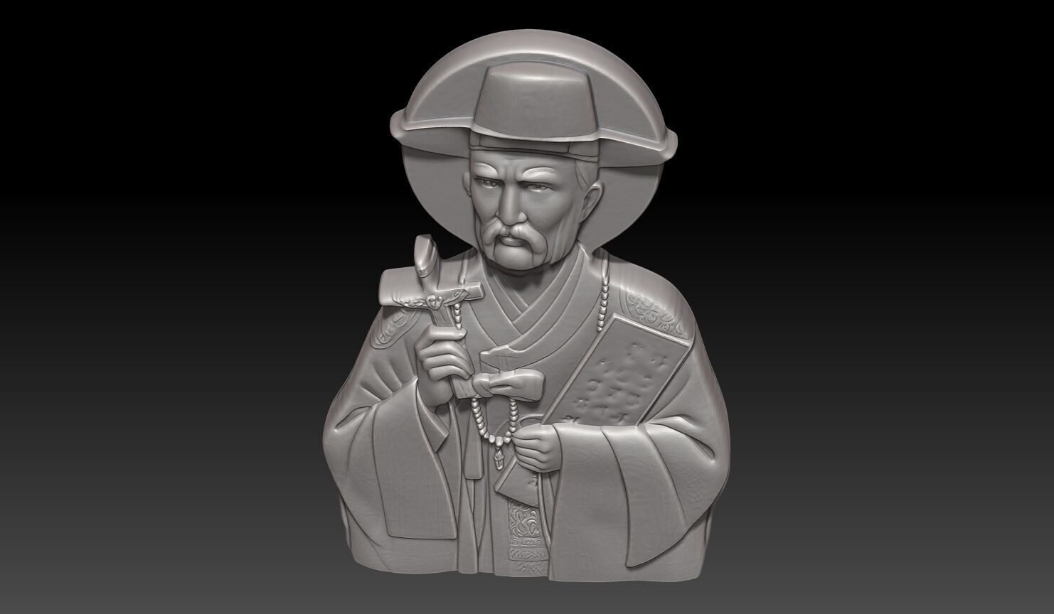 Saint Andrew Kim Taegon - 250508 3D print model_3