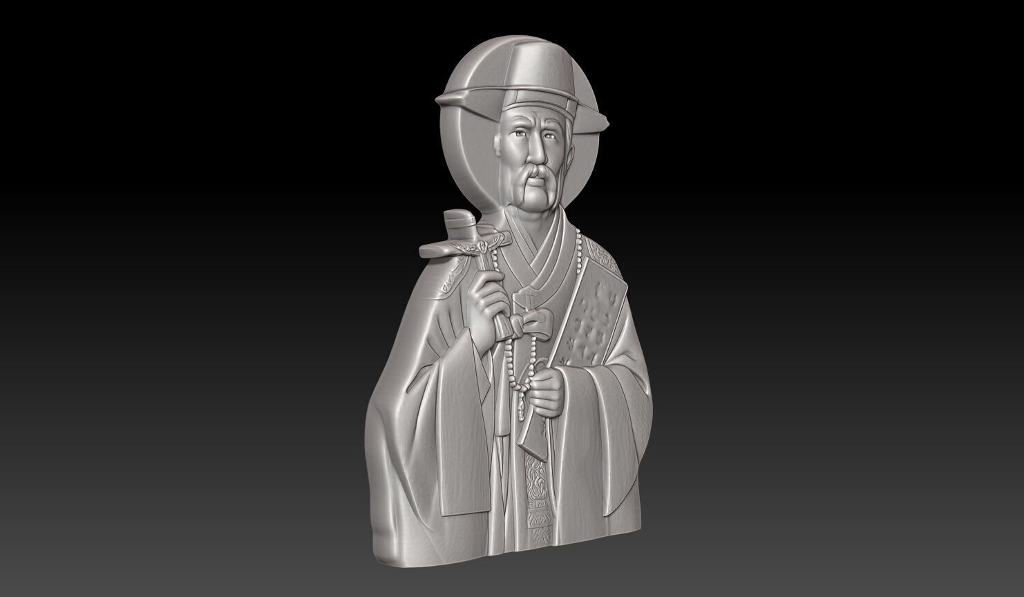 Saint Andrew Kim Taegon - 250508 3D print model_2