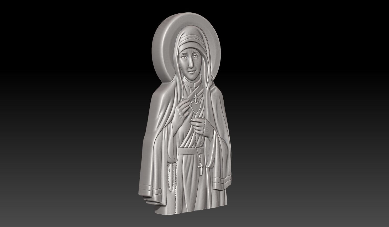 Mother Teresa - 250508 3D print model_2