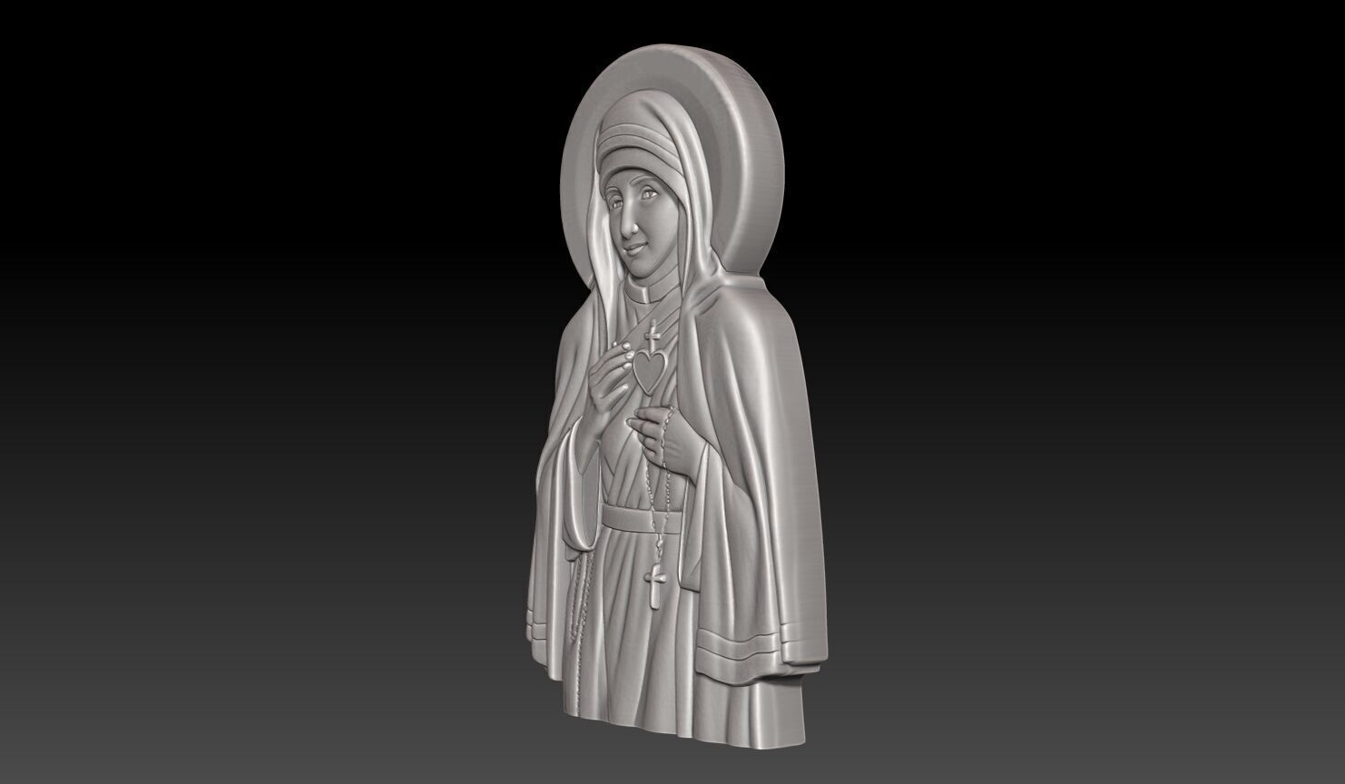Mother Teresa - 250508 3D print model_1