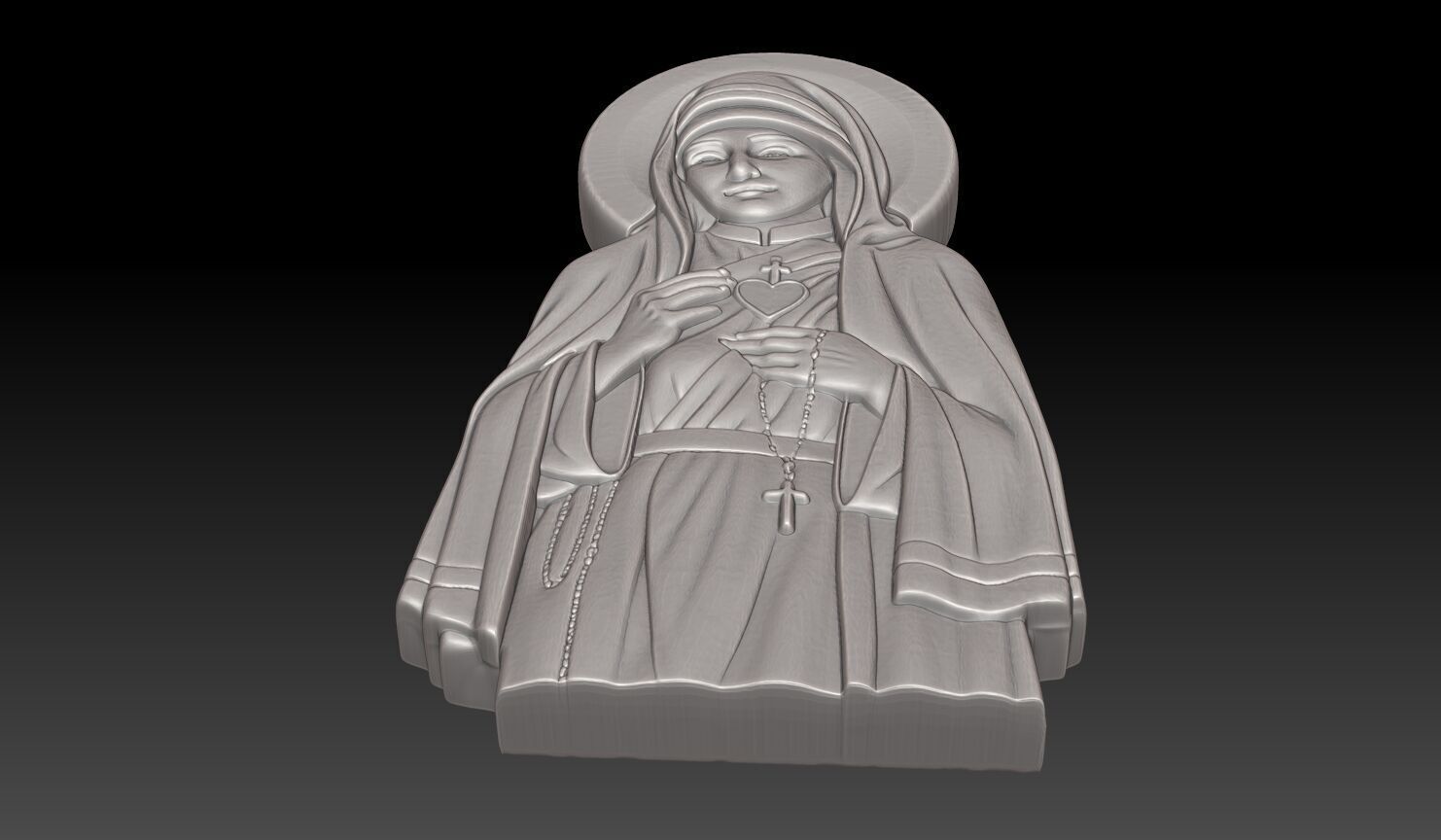 Mother Teresa - 250508 3D print model_4
