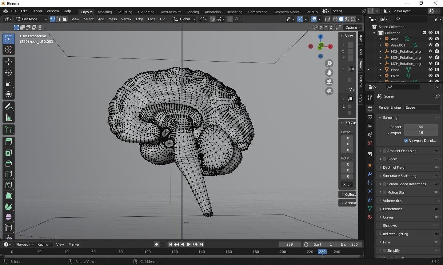 Human Brain Low-poly 3D model_20