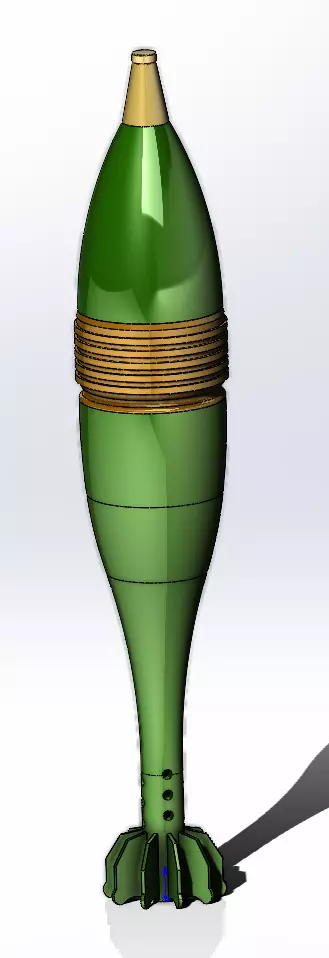 120mm Training Mine Model Free 3D print model