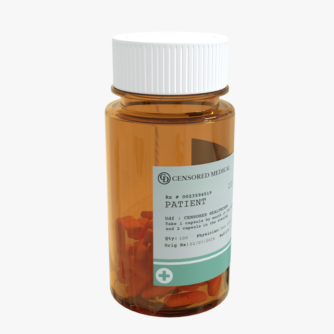 First Aid Box Medical Rigged Low-poly 3D model_9