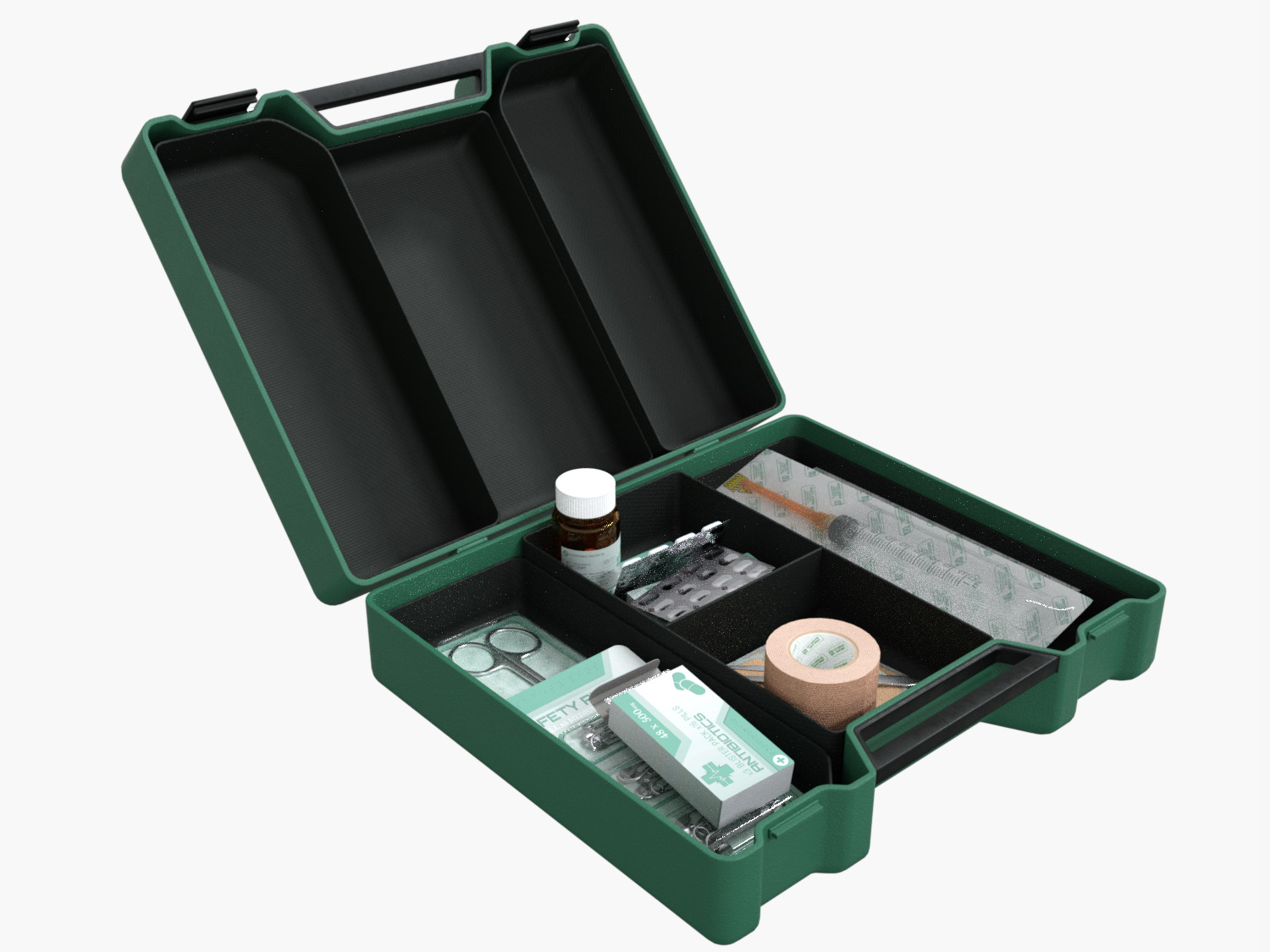 First Aid Box Medical Rigged Low-poly 3D model_15