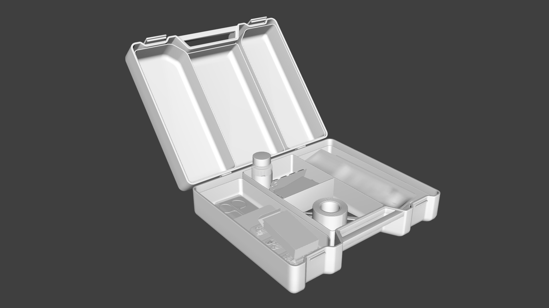 First Aid Box Medical Rigged Low-poly 3D model_18