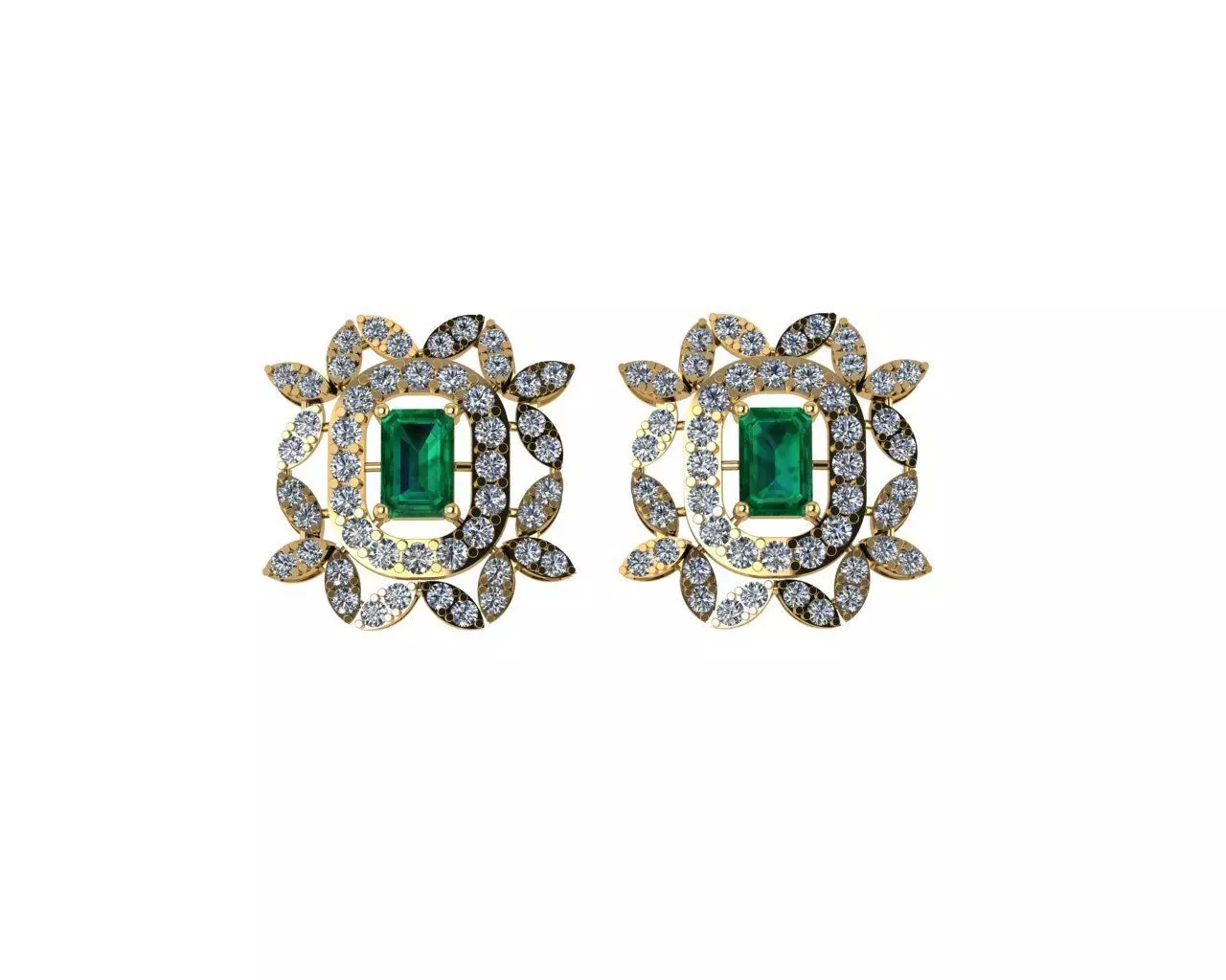 Emerald Diamond Tops 3D print model