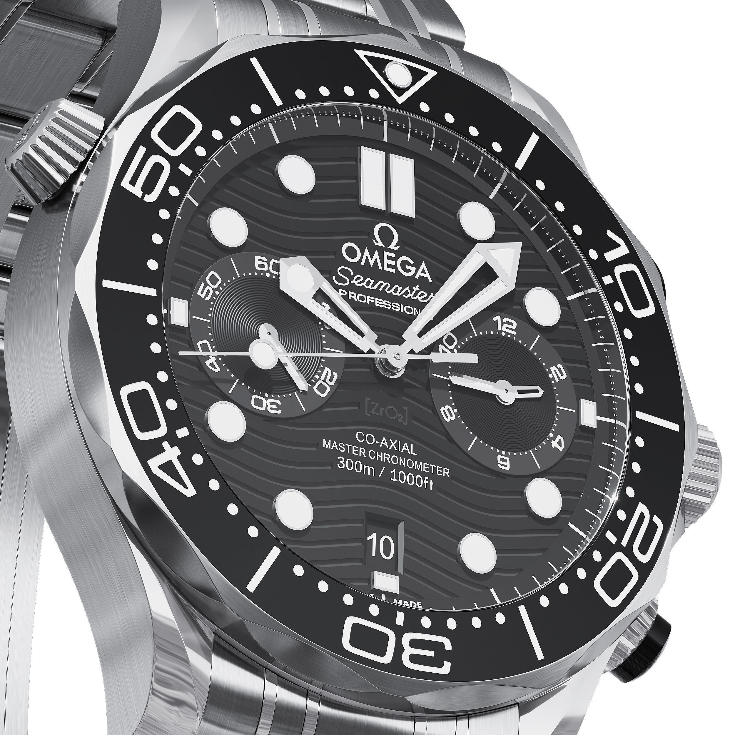 Omega Seamaster Diver 300M 44mm black 3D model_3