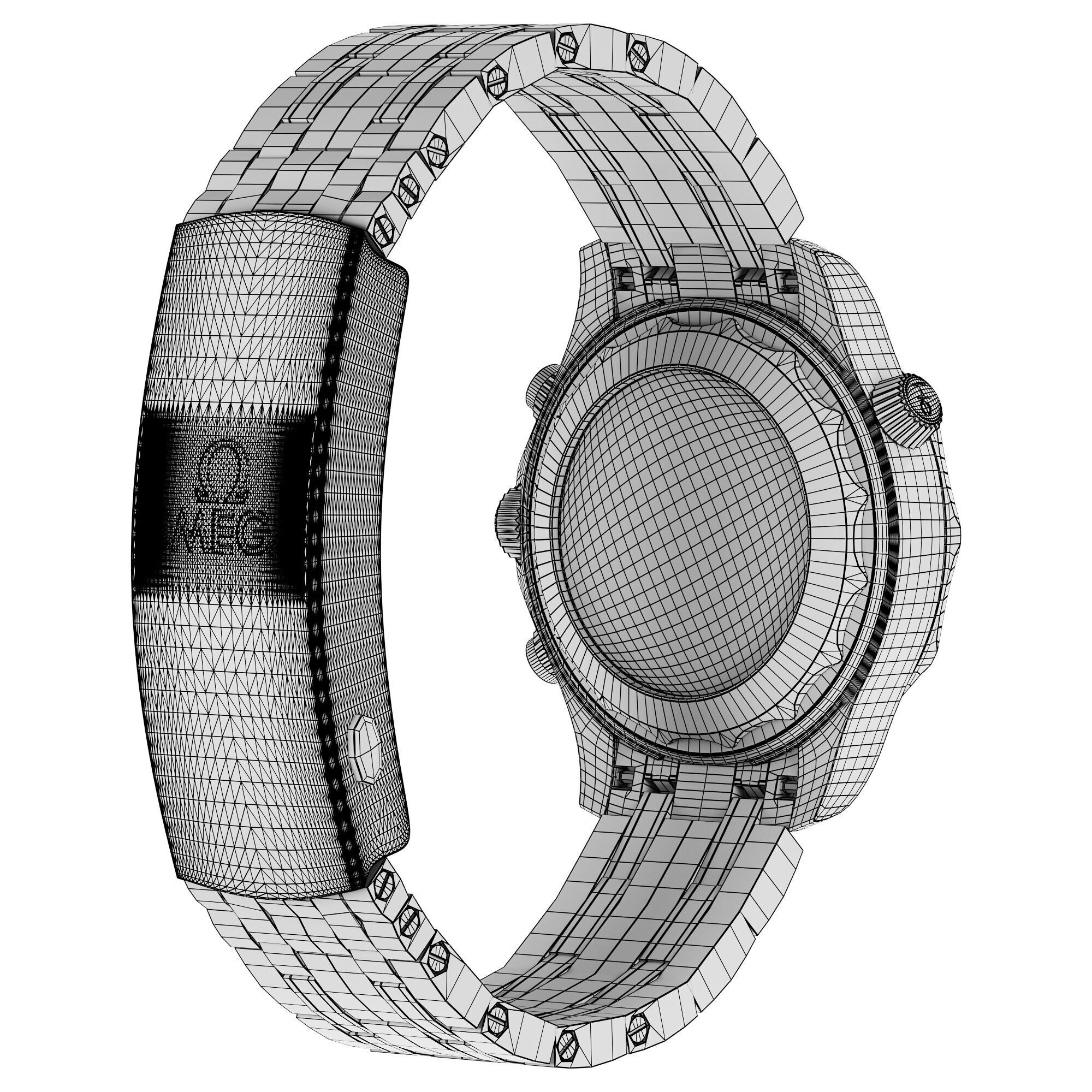 Omega Seamaster Diver 300M 44mm black 3D model_8