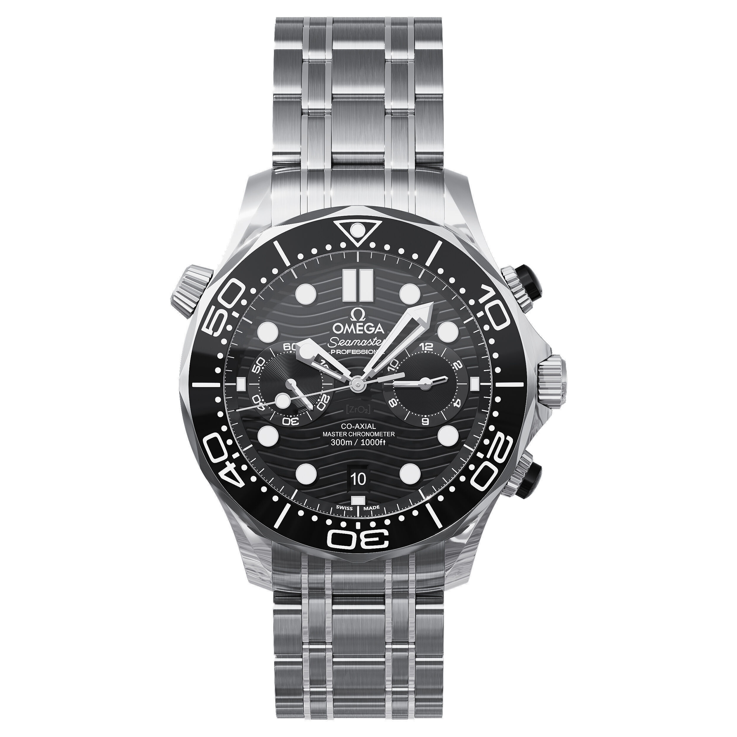 Omega Seamaster Diver 300M 44mm black 3D model_5