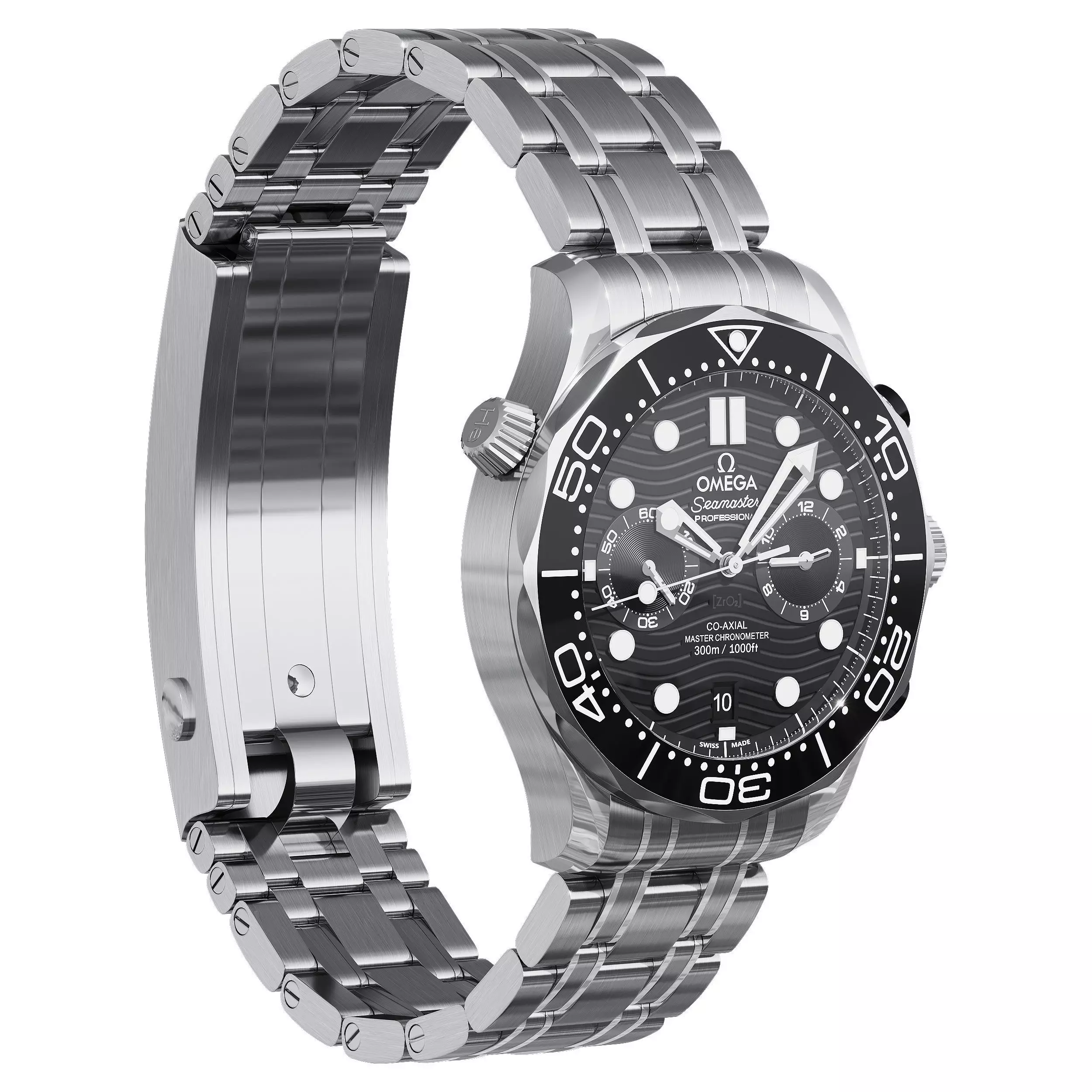 Omega Seamaster Diver 300M 44mm black 3D model_0