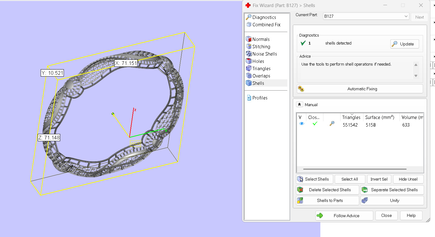 127 Arabesque Curve Gold Bangle 9gm 3D print model_7