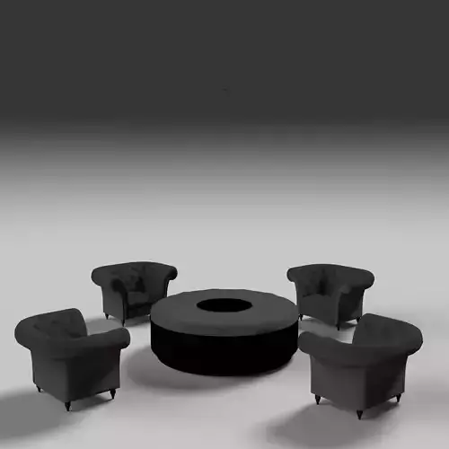 Elegant Black Lounge Set