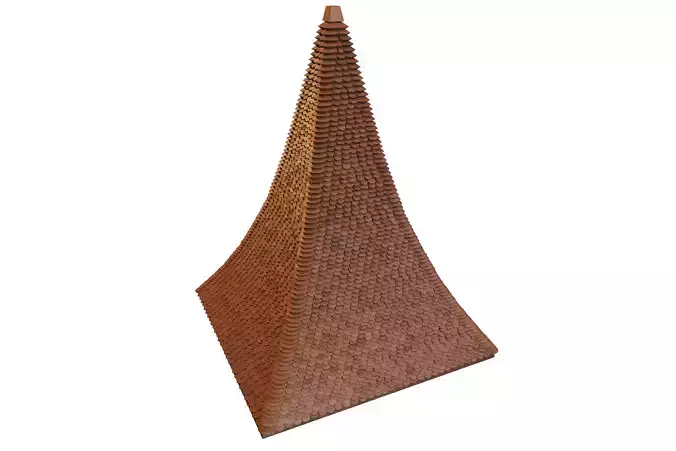 Detailed Tiled Roof Section