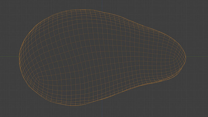 Photorealistic 3D Scanned Avocado Low-poly 3D model 4