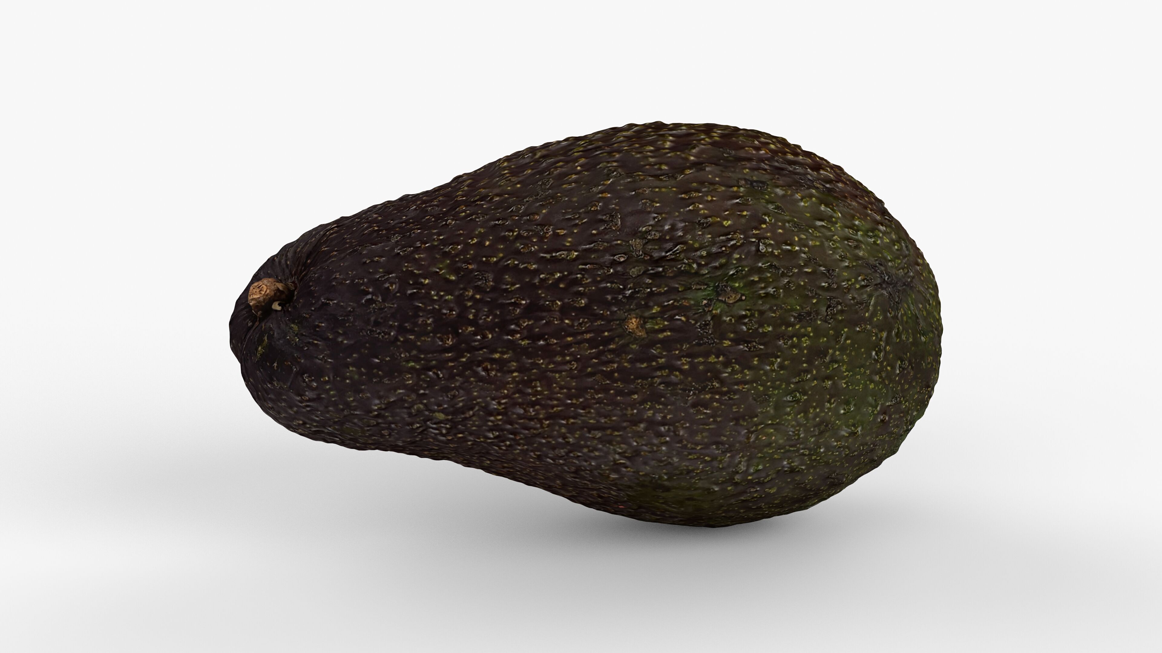 Photorealistic 3D Scanned Avocado Low-poly 3D model_9