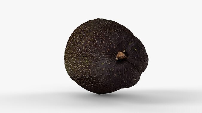 Photorealistic 3D Scanned Avocado Low-poly 3D model 7